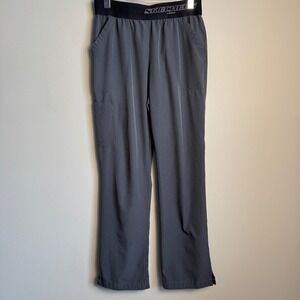 Skechers by Barco Grey Cargo Scrub Pants Elastic Waist Women Small SK0202